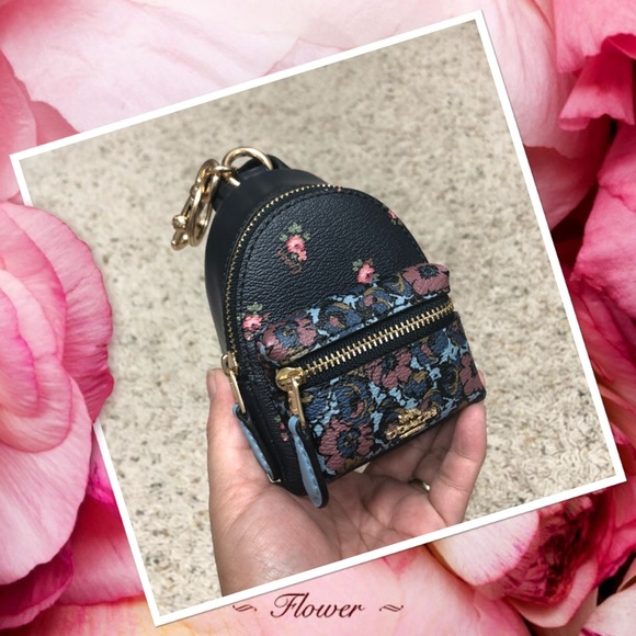 coach mini backpack keychain